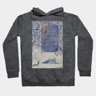 Snowy Bible Verse Watercolor Hoodie